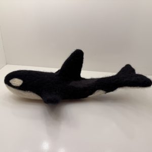 1' Needle Felted Orca