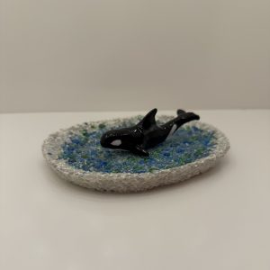 Ceramic Orca Trinket Tray