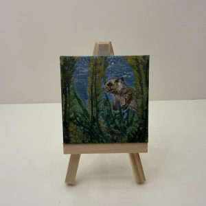 2" x 2" Otter Painting
